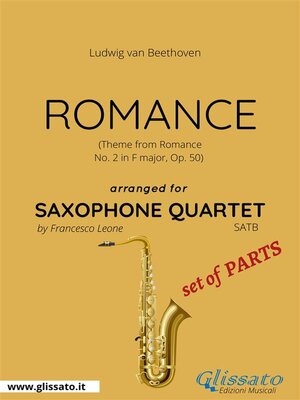 cover image of Romance--Saxophone Quartet set of PARTS